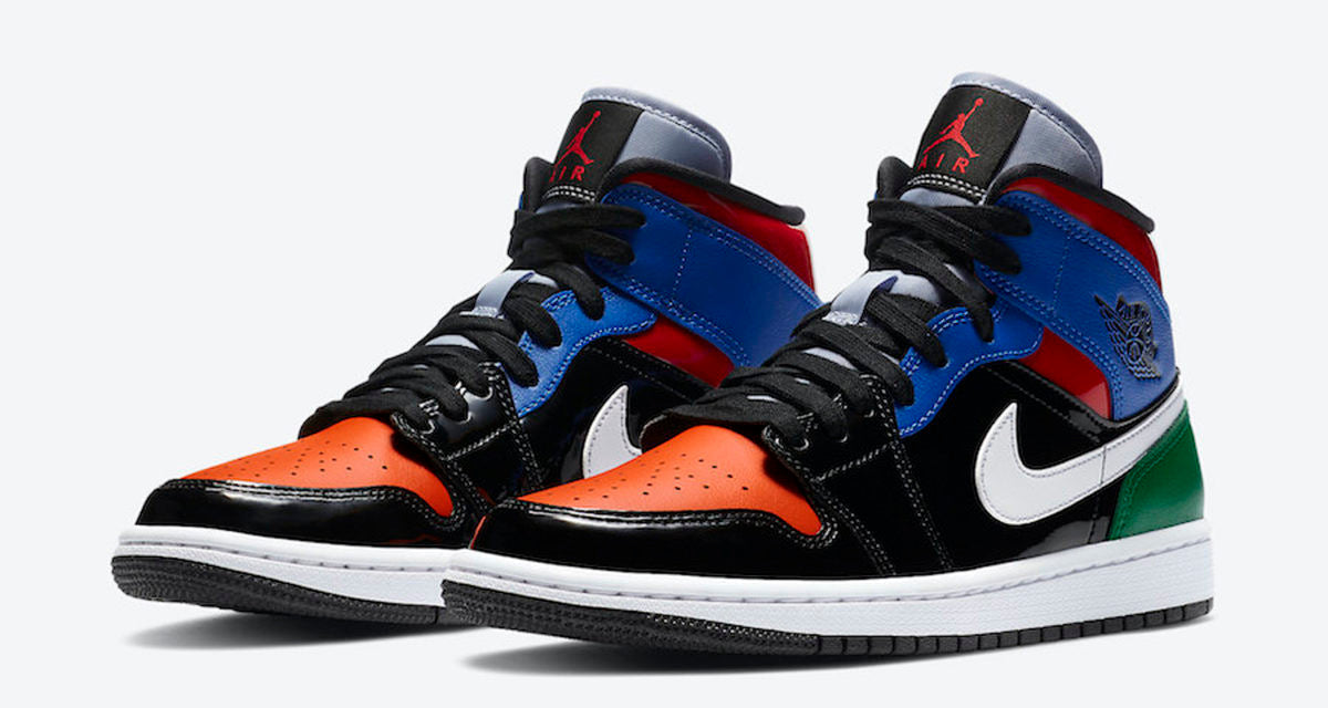 Men's Air Jordan 1 Mid 'Multi Patent' Shoes