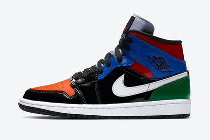 Men's Air Jordan 1 Mid 'Multi Patent' Shoes