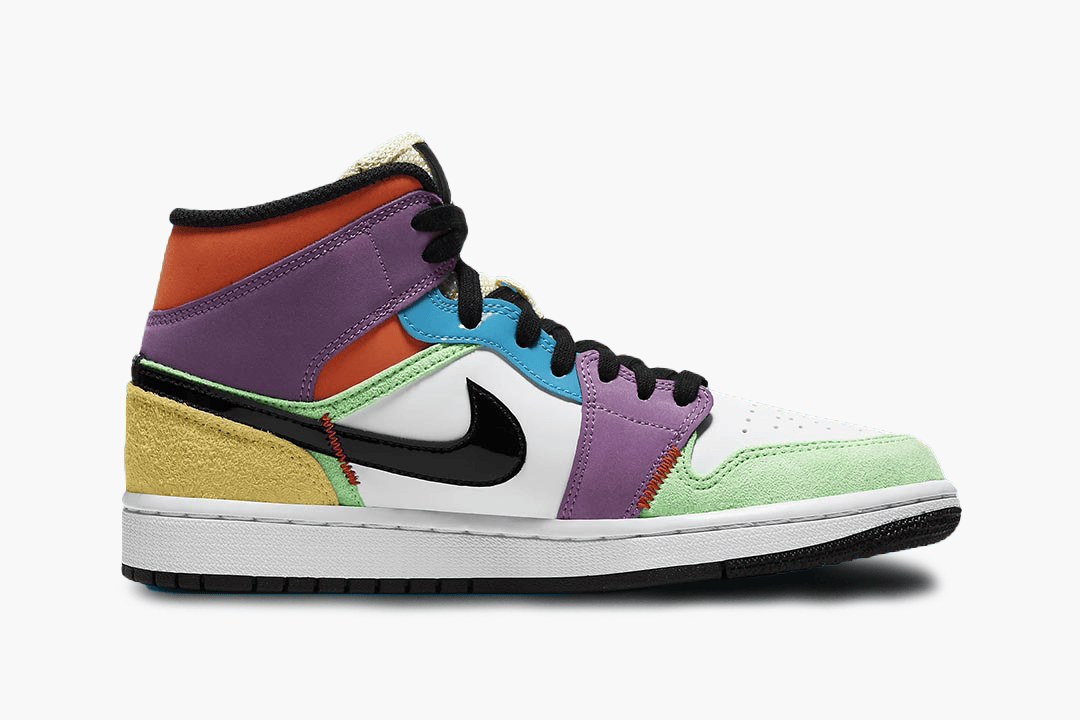 Men's Air Jordan 1 Mid 'Multi-Color' Shoes