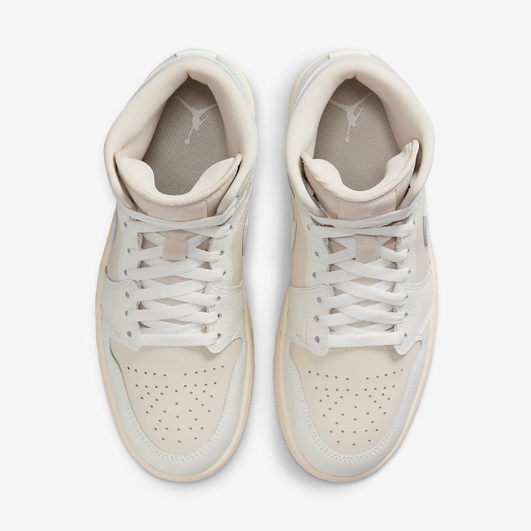 Men's Air Jordan 1 Mid 'Muslin Sail' Shoes