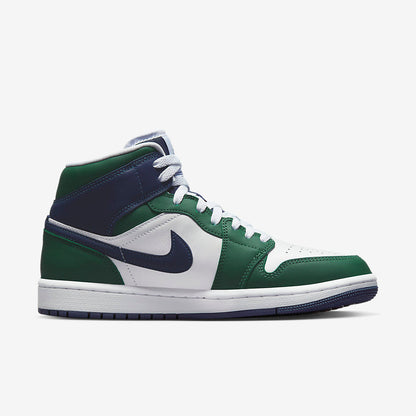 Men's Air Jordan 1 Mid 'Noble Green' Shoes