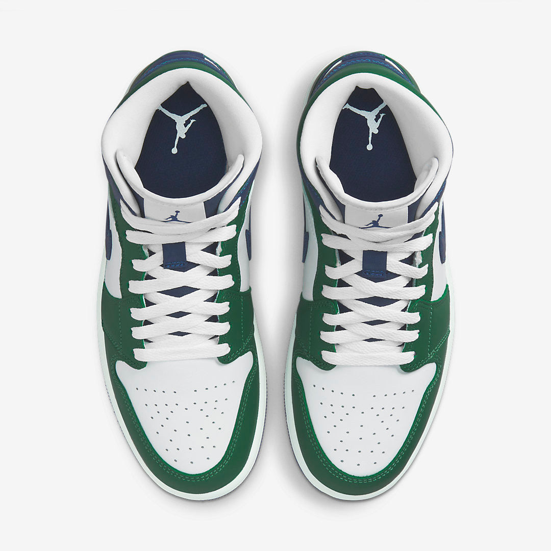 Men's Air Jordan 1 Mid 'Noble Green' Shoes