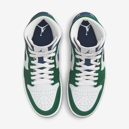 Men's Air Jordan 1 Mid 'Noble Green' Shoes
