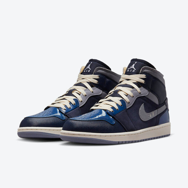 Men's Air Jordan 1 Mid 'Obsidian' Shoes