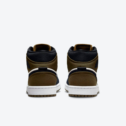 Men's Air Jordan 1 Mid 'Olive Toe' Shoes