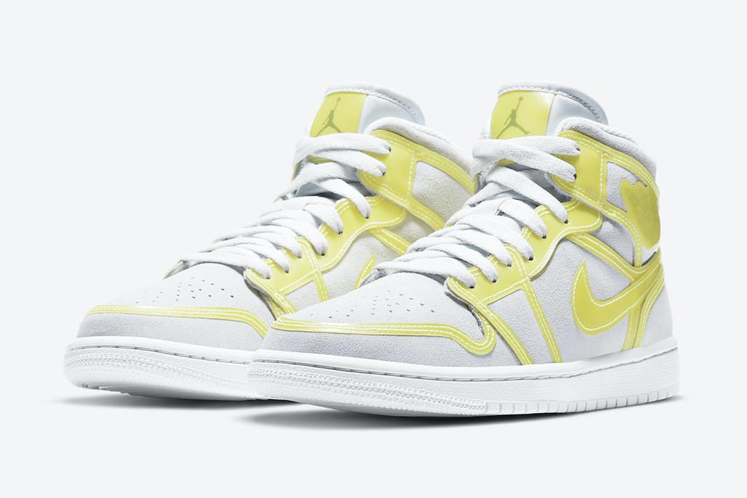 Men's Air Jordan 1 Mid 'Opti Yellow' Shoes