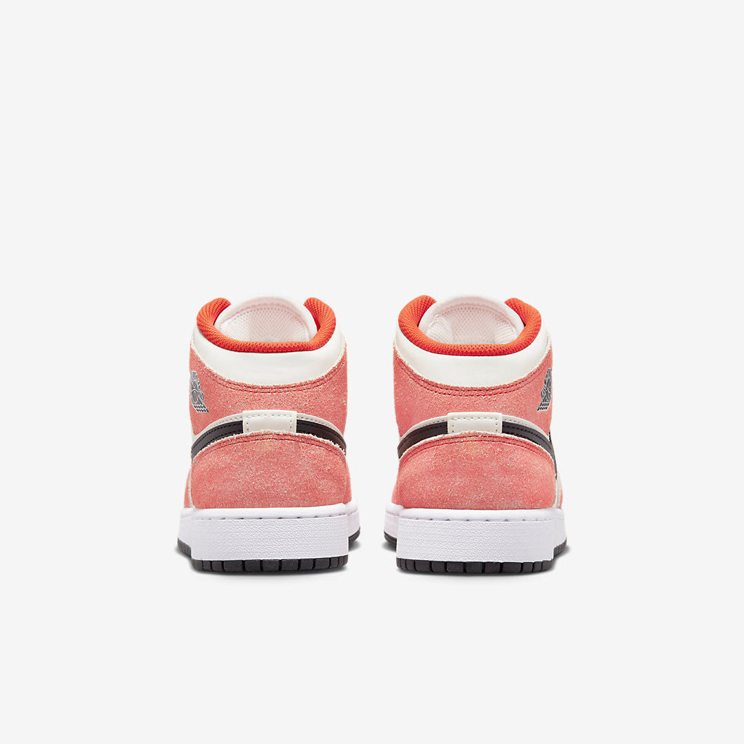 Men's Air Jordan 1 Mid 'Orange Suede' Shoes