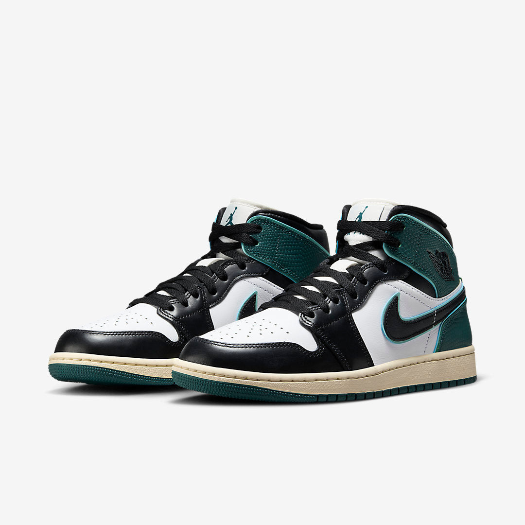 Men's Air Jordan 1 Mid 'Oxidized Green' Shoes