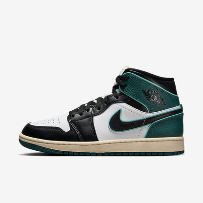 Men's Air Jordan 1 Mid 'Oxidized Green' Shoes
