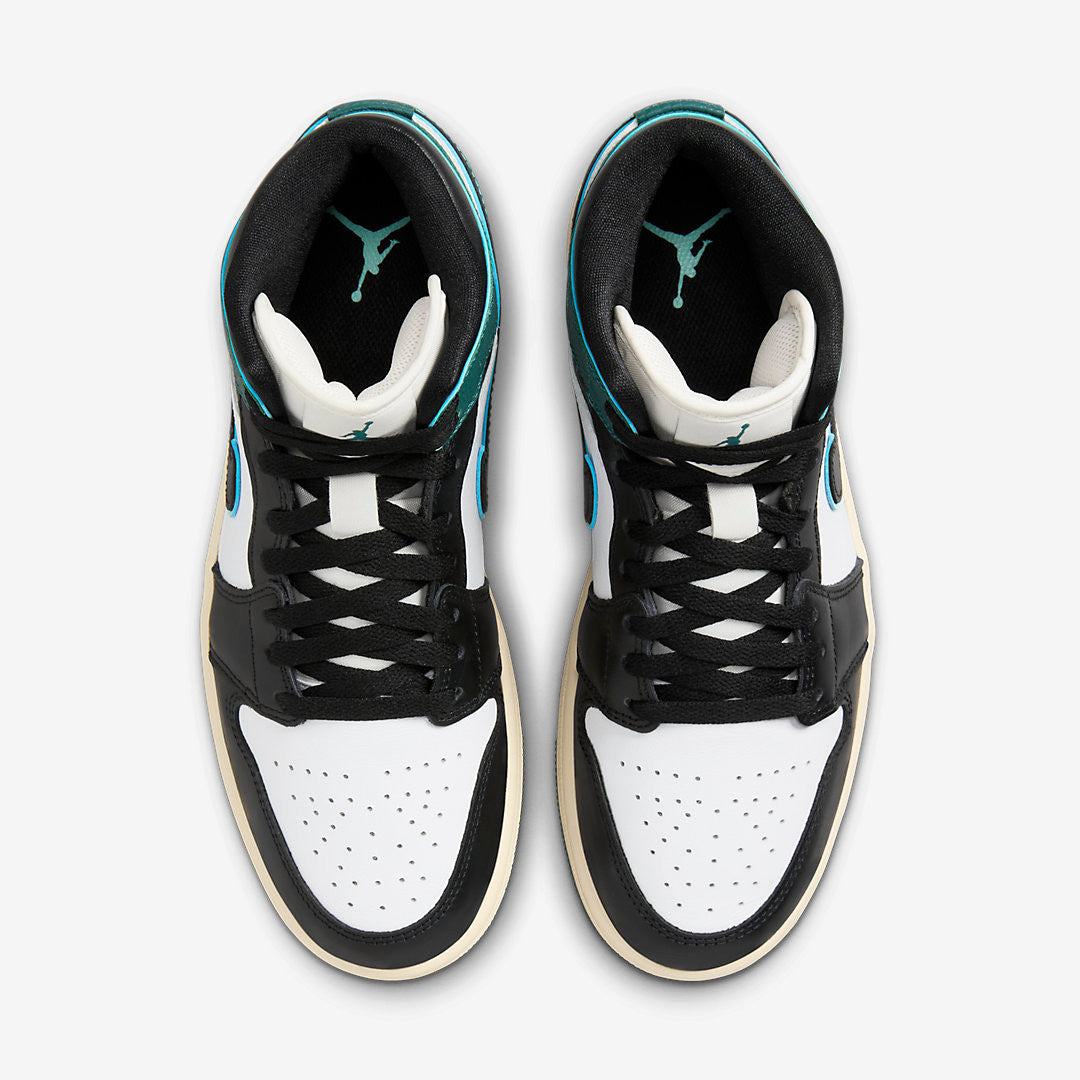 Men's Air Jordan 1 Mid 'Oxidized Green' Shoes