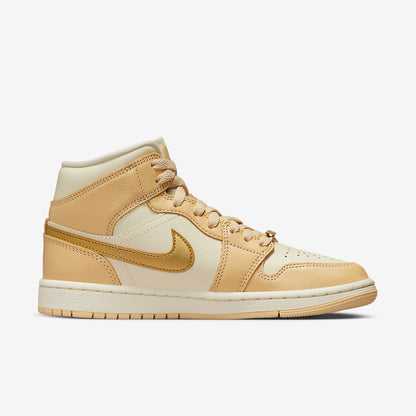 Men's Air Jordan 1 Mid 'Pale Vanilla' Shoes
