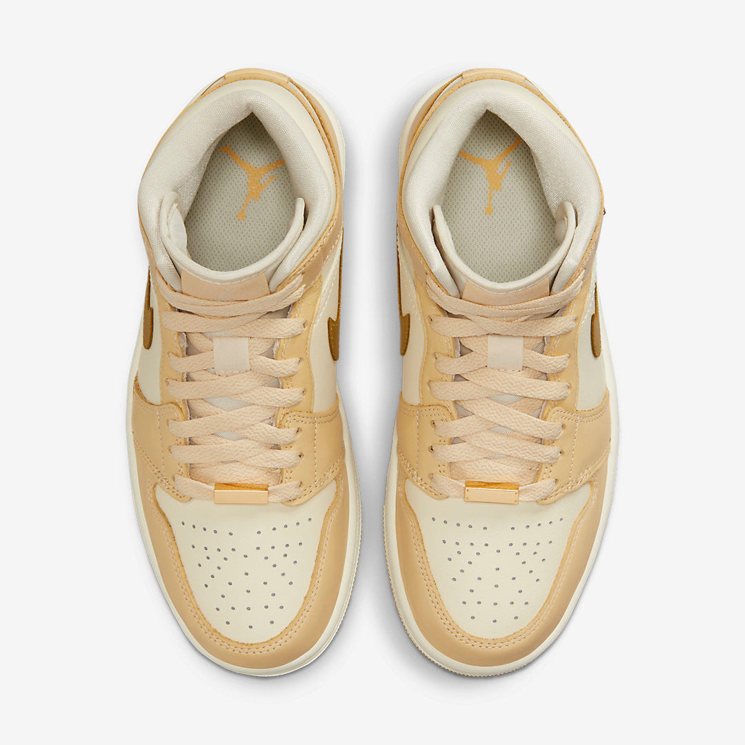 Men's Air Jordan 1 Mid 'Pale Vanilla' Shoes
