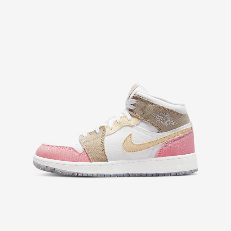 Men's Air Jordan 1 Mid 'Pastel Pink' Shoes
