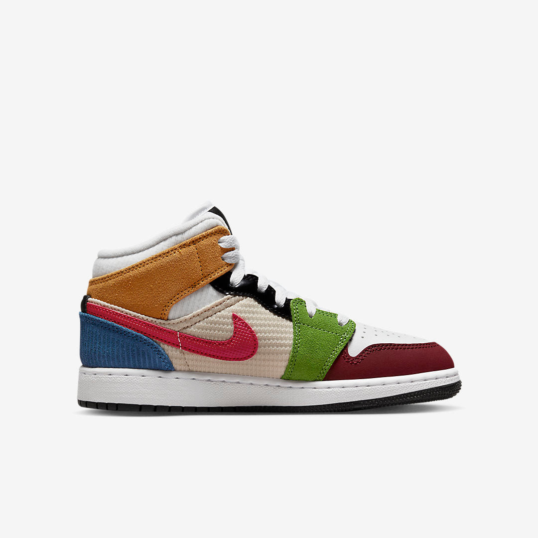 Men's Air Jordan 1 Mid 'Patchwork' Shoes