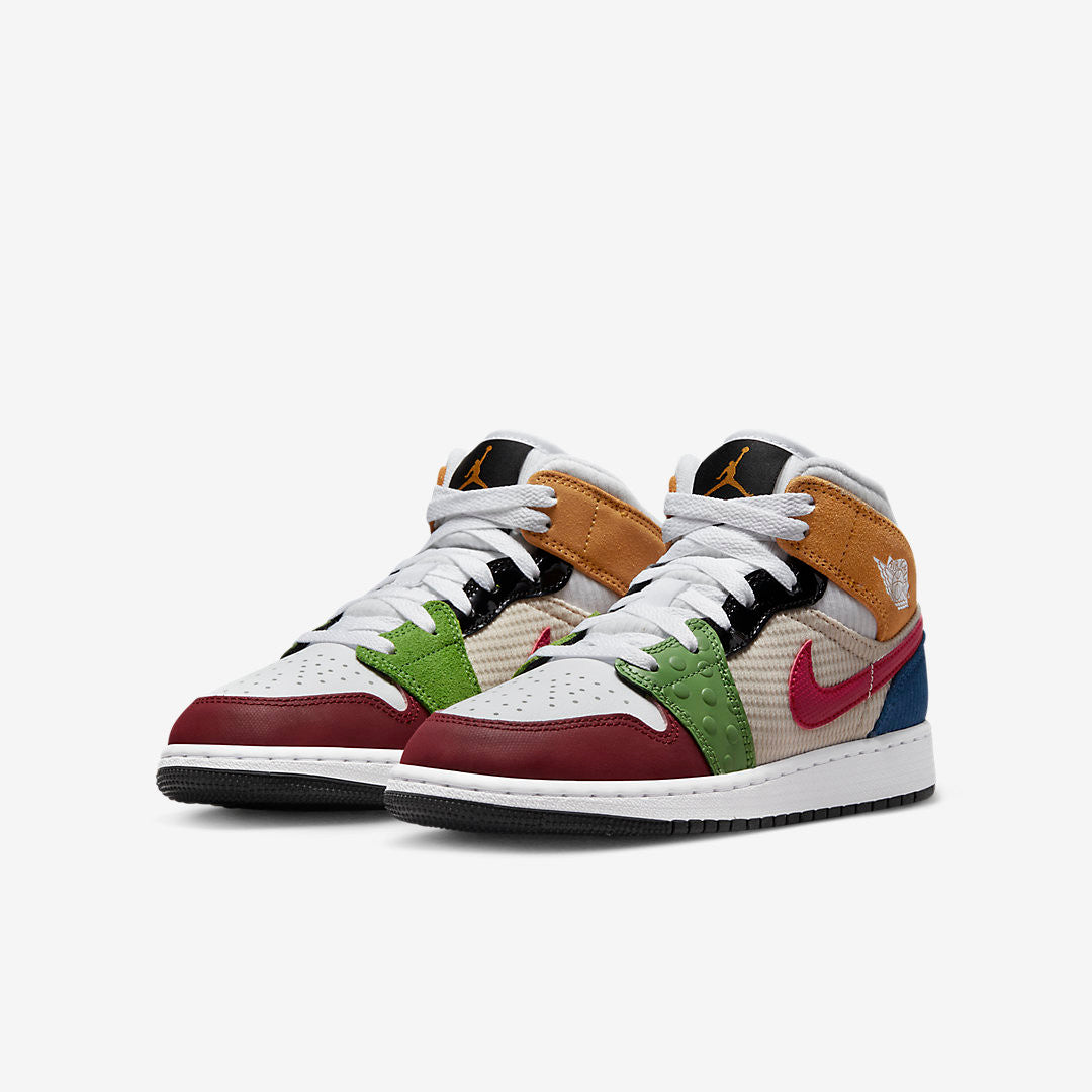 Men's Air Jordan 1 Mid 'Patchwork' Shoes