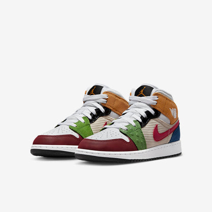 Men's Air Jordan 1 Mid 'Patchwork' Shoes