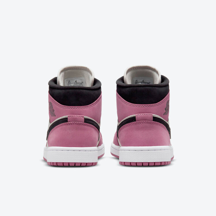 Men's Air Jordan 1 Mid 'Pink Nubuck' Shoes