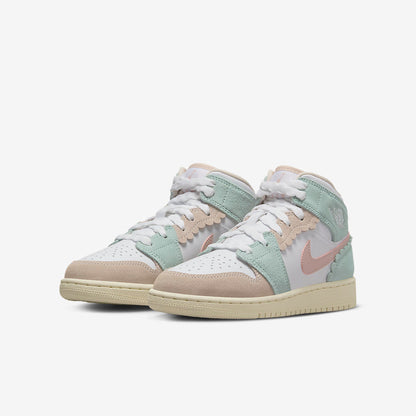 Men's Air Jordan 1 Mid 'Pink Oxford' Shoes
