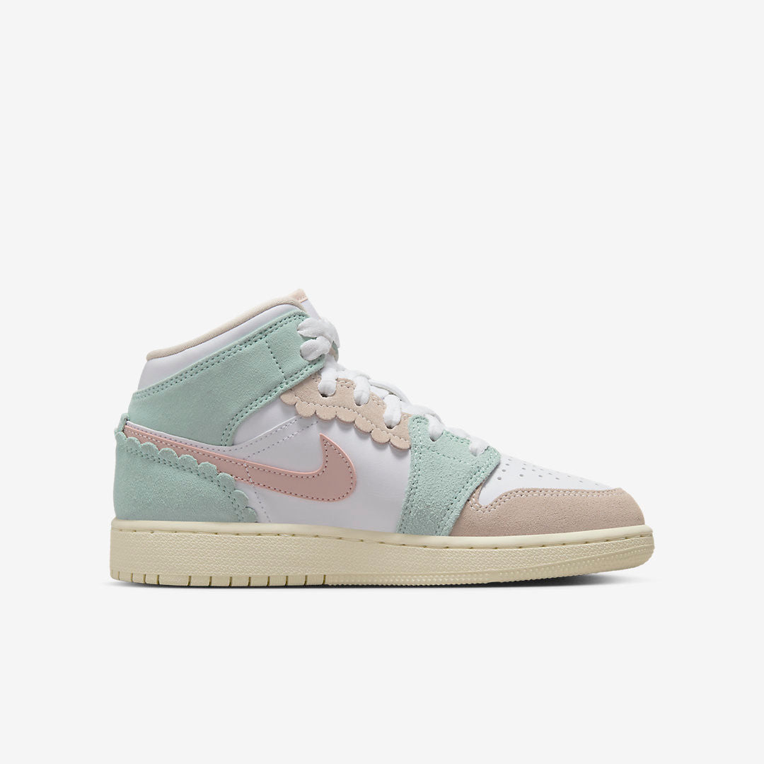 Men's Air Jordan 1 Mid 'Pink Oxford' Shoes