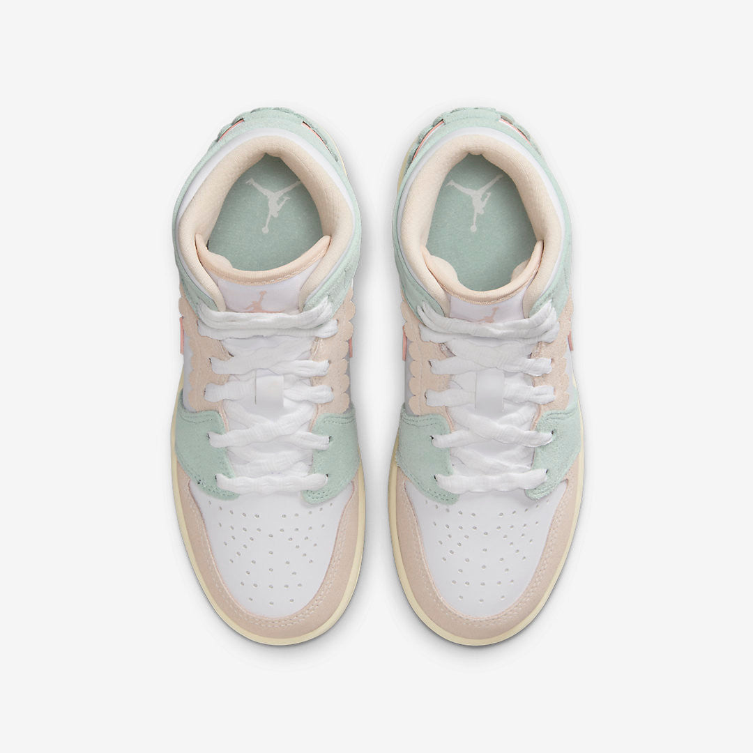 Men's Air Jordan 1 Mid 'Pink Oxford' Shoes