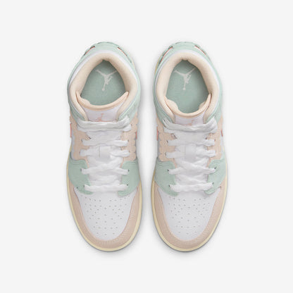 Men's Air Jordan 1 Mid 'Pink Oxford' Shoes