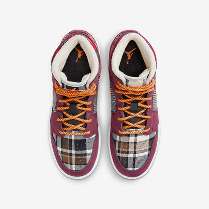 Men's Air Jordan 1 Mid 'Plaid' Shoes
