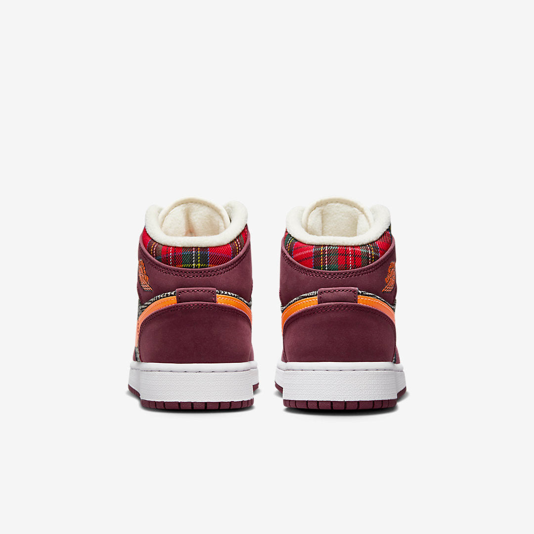 Men's Air Jordan 1 Mid 'Plaid' Shoes