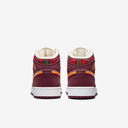 Men's Air Jordan 1 Mid 'Plaid' Shoes