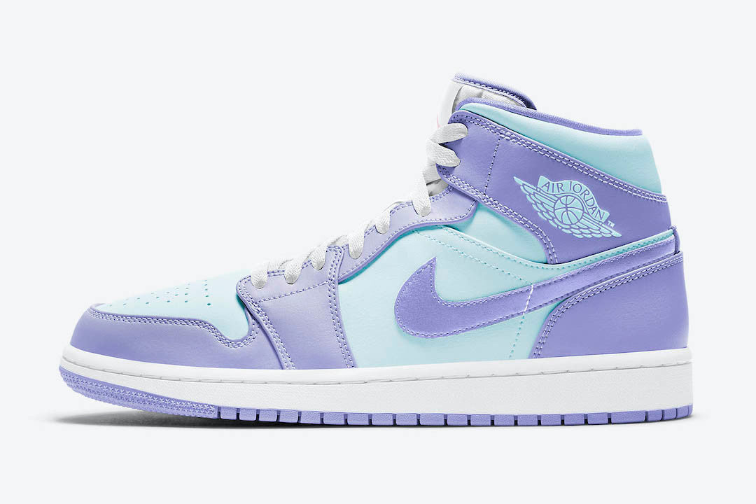 Men's Air Jordan 1 Mid 'Purple Pulse' Shoes