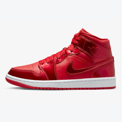 Men's Air Jordan 1 Mid 'Red Pomegranate' Shoes
