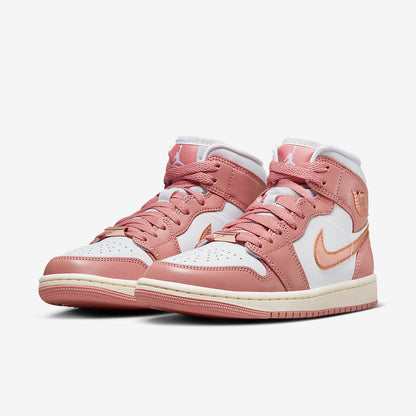 Men's Air Jordan 1 Mid 'Red Stardust' Shoes
