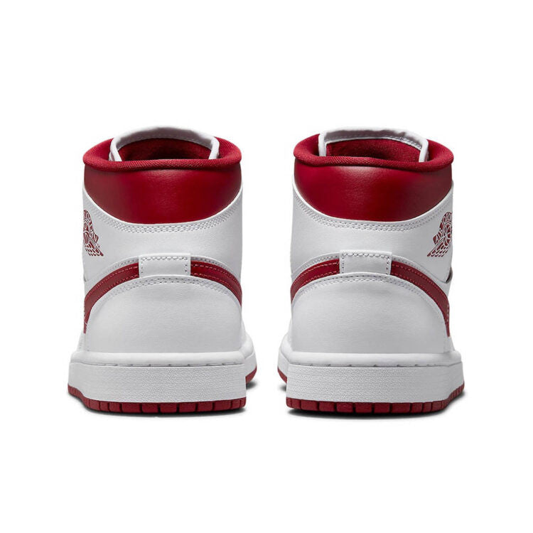 Men's Air Jordan 1 Mid 'Red Toe' Shoes