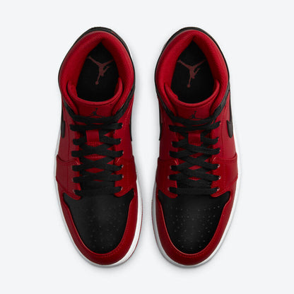 Men's Air Jordan 1 Mid 'Reverse Bred' Shoes