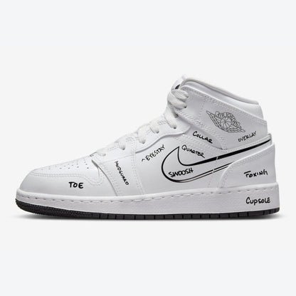 Men's Air Jordan 1 Mid 'Schematic' Shoes