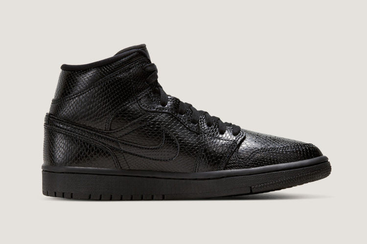 Men's Air Jordan 1 Mid 'Snakeskin' Shoes