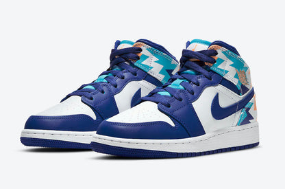 Men's Air Jordan 1 Mid 'Storm Blue' Shoes