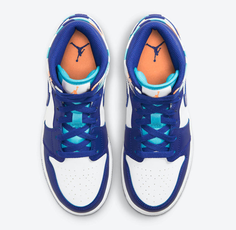 Men's Air Jordan 1 Mid 'Storm Blue' Shoes