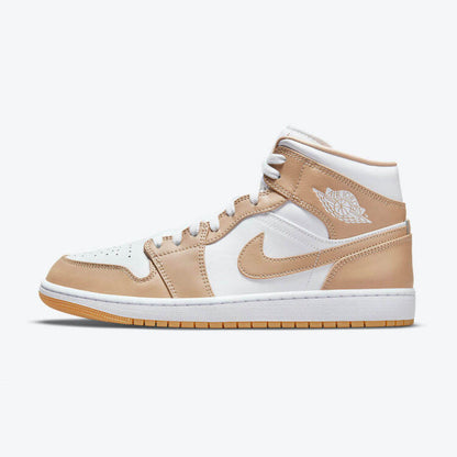 Men's Air Jordan 1 Mid 'Tan Gum' Shoes