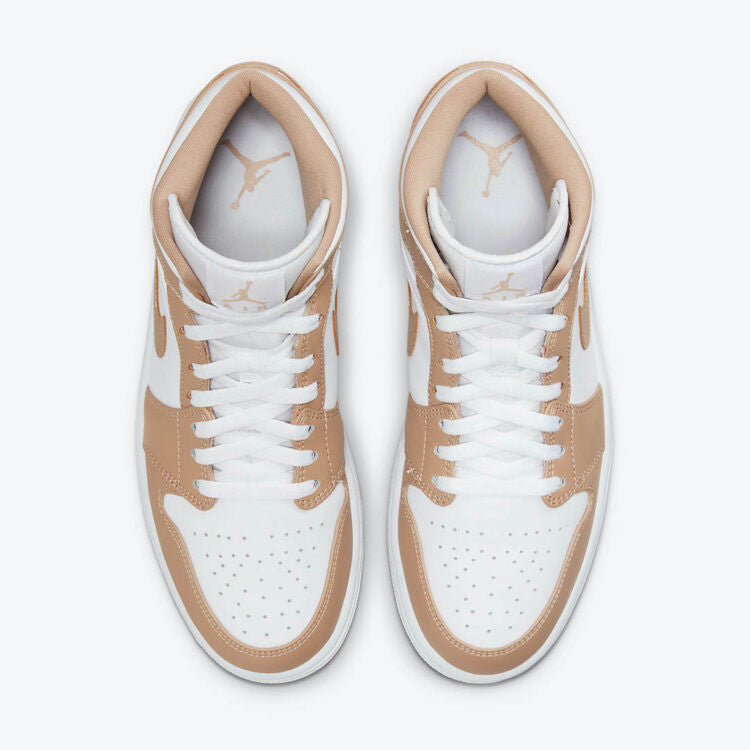 Men's Air Jordan 1 Mid 'Tan Gum' Shoes