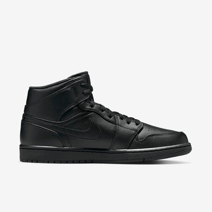 Men's Air Jordan 1 Mid 'Triple Black' Shoes