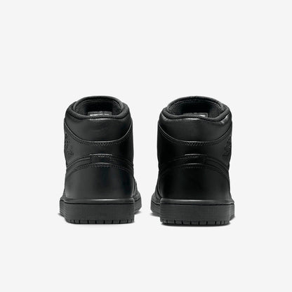 Men's Air Jordan 1 Mid 'Triple Black' Shoes