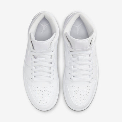 Men's Air Jordan 1 Mid 'Triple White' Shoes