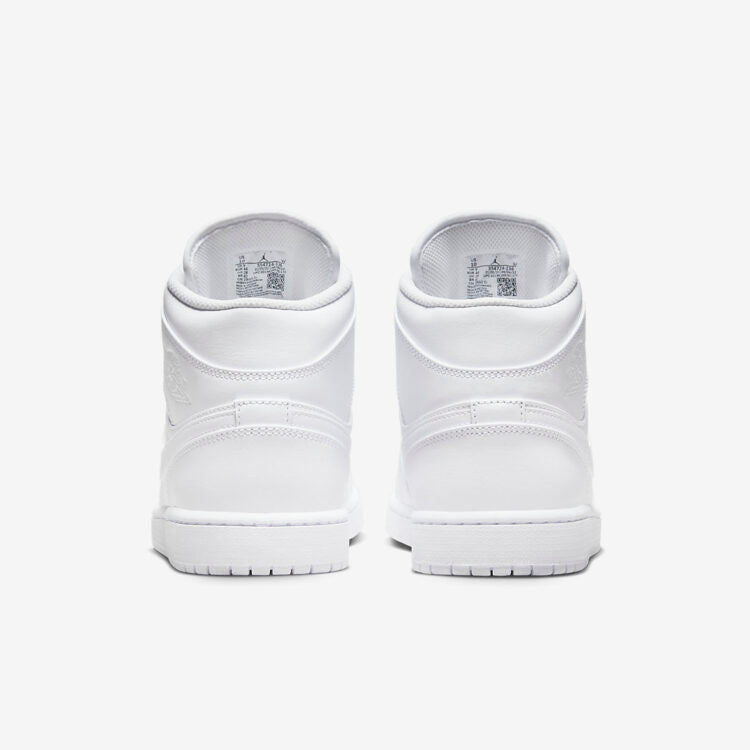 Men's Air Jordan 1 Mid 'Triple White' Shoes