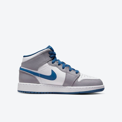 Men's Air Jordan 1 Mid 'True Blue' Shoes