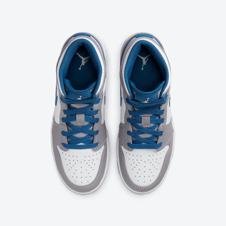 Men's Air Jordan 1 Mid 'True Blue' Shoes