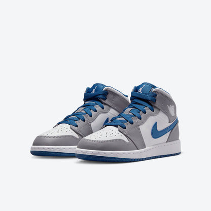 Men's Air Jordan 1 Mid 'True Blue' Shoes