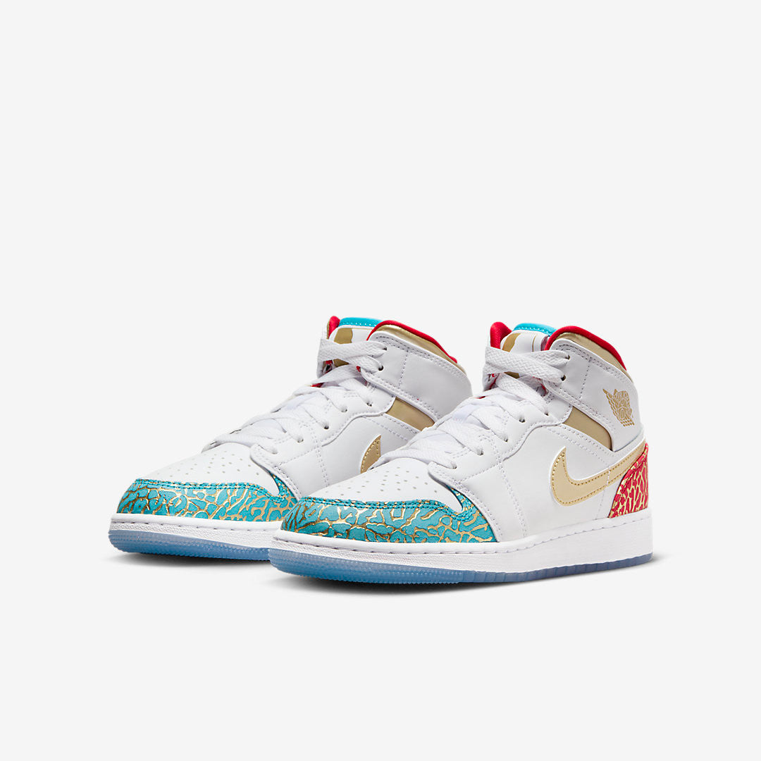 Men's Air Jordan 1 Mid 'UNC to Chicago' Shoes
