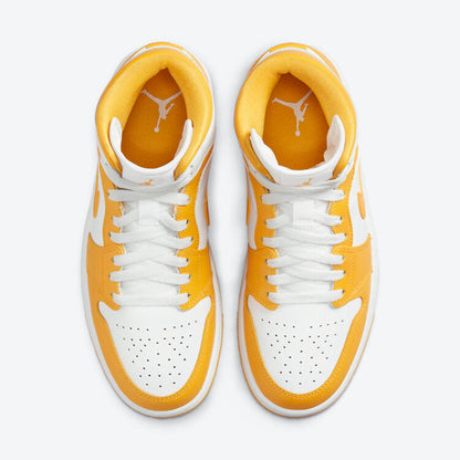Men's Air Jordan 1 Mid 'University Gold' Shoes