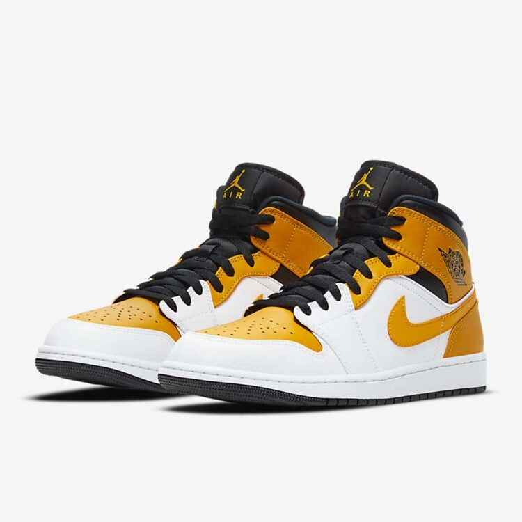 Men's Air Jordan 1 Mid 'University Gold' Shoes