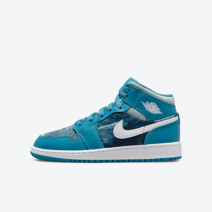Men's Air Jordan 1 Mid 'Washed Denim' Shoes